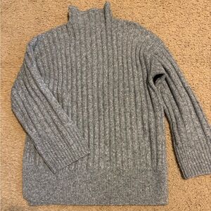 Gray Ribbed women’s sweater
